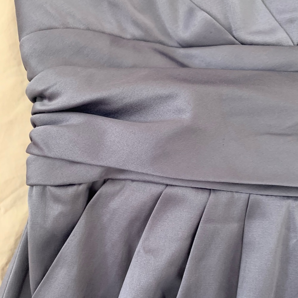 SOLD ◻️ 2/$20 Sakura Mauve strapless dress tie waist *pockets 💜 - Picture 4 of 5